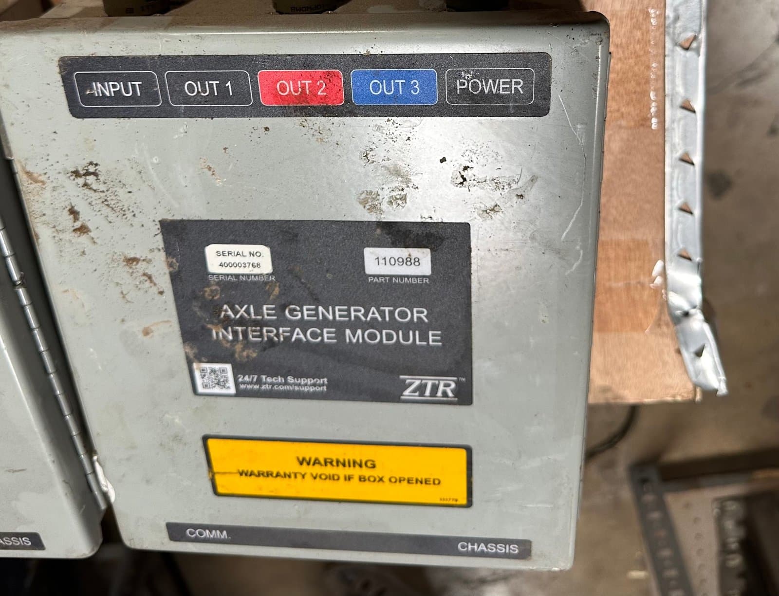 Axle Generator Interface Module